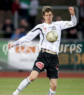 Fussball. Erste Liga.  WAC/St. Andrae gegen SKN St. Poelten. Christian Falk (WAC). Wolfsberg, 2.4.2012. 
Foto: Kuess

---
pressefotos, pressefotografie, kuess, qs, qspictures, sport, bild, bilder, bilddatenbank