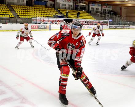 Eishockey Laenderspiel. Oesterreich gegen Weissrussland. Thomas Raffl (Oesterreich). Klagenfurt, am 6.4.2012.
Foto: Kuess

---
pressefotos, pressefotografie, kuess, qs, qspictures, sport, bild, bilder, bilddatenbank