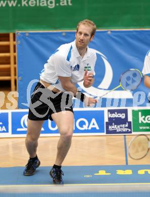 Badminton. ASKOE Kelag Kaernten gegen Pressbaum. Michael Trojan. Klagenfurt, 31.3.2012.
Foto: Kuess
---
pressefotos, pressefotografie, kuess, qs, qspictures, sport, bild, bilder, bilddatenbank