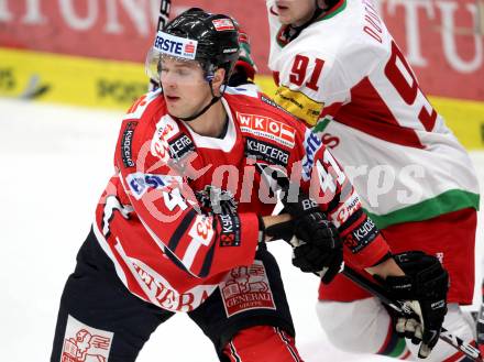 Eishockey Laenderspiel. Oesterreich gegen Weissrussland. Mario Altmann (Oesterreich). Klagenfurt, am 6.4.2012.
Foto: Kuess

---
pressefotos, pressefotografie, kuess, qs, qspictures, sport, bild, bilder, bilddatenbank