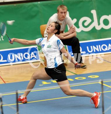 Badminton. ASKOE Kelag Kaernten gegen Pressbaum. Qi Xuefei. Klagenfurt, 31.3.2012.
Foto: Kuess
---
pressefotos, pressefotografie, kuess, qs, qspictures, sport, bild, bilder, bilddatenbank