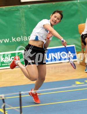 Badminton. ASKOE Kelag Kaernten gegen Pressbaum. Qi Xuefei. Klagenfurt, 31.3.2012.
Foto: Kuess
---
pressefotos, pressefotografie, kuess, qs, qspictures, sport, bild, bilder, bilddatenbank