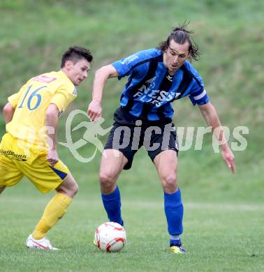 Fussball Kaerntner Liga. SG Drautal gegen SC Hermagor. Daniel Trupp, (SG Drautal). Feistritz/Drau, am 14.4.2012.
Foto: Kuess
---
pressefotos, pressefotografie, kuess, qs, qspictures, sport, bild, bilder, bilddatenbank