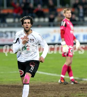 Fussball. Erste Liga.  WAC/St. Andrae gegen FC Lustenau. Torjubel Jacobo (WAC). Wolfsberg, 17.4.2012. 
Foto: Kuess

---
pressefotos, pressefotografie, kuess, qs, qspictures, sport, bild, bilder, bilddatenbank