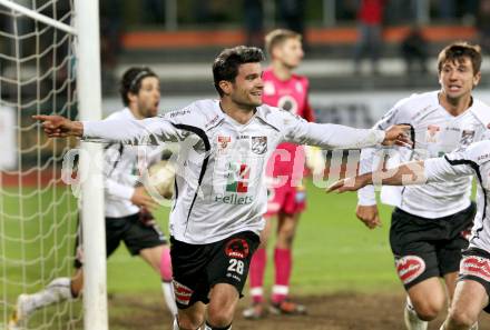 Fussball. Erste Liga.  WAC/St. Andrae gegen FC Lustenau. Torjubel Solano (WAC). Wolfsberg, 17.4.2012. 
Foto: Kuess

---
pressefotos, pressefotografie, kuess, qs, qspictures, sport, bild, bilder, bilddatenbank