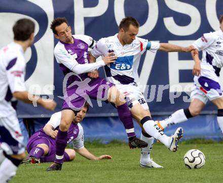 Fussball Regionalliga. SAK gegen SK Austria Klagenfurt. Goran Jolic,  (SAK), Matthias Dollinger (Austria Klagenfurt).  Klagenfurt, 21.4.2012
Foto: Kuess

---
pressefotos, pressefotografie, kuess, qs, qspictures, sport, bild, bilder, bilddatenbank