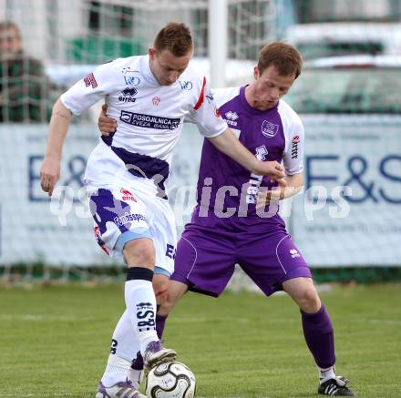 Fussball Regionalliga. SAK gegen SK Austria Klagenfurt. Darijo Biscan, (SAK), Patrick Radinger (Austria Klagenfurt).  Klagenfurt, 21.4.2012
Foto: Kuess

---
pressefotos, pressefotografie, kuess, qs, qspictures, sport, bild, bilder, bilddatenbank