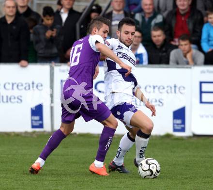 Fussball Regionalliga. SAK gegen SK Austria Klagenfurt. Murat Veliu,  (SAK), Toni Krijan (Austria Klagenfurt).  Klagenfurt, 21.4.2012
Foto: Kuess

---
pressefotos, pressefotografie, kuess, qs, qspictures, sport, bild, bilder, bilddatenbank