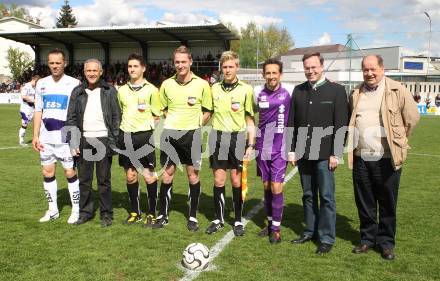 Fussball Regionalliga. SAK gegen SK Austria Klagenfurt. Goran Jolic, Juergen Pfeiler, Matthias Dollinger, Harald Dobernig, Marjan Sturm.  Klagenfurt, 21.4.2012
Foto: Kuess

---
pressefotos, pressefotografie, kuess, qs, qspictures, sport, bild, bilder, bilddatenbank