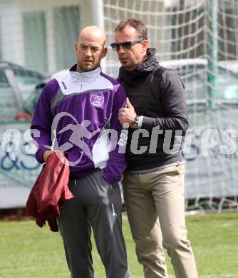 Fussball Regionalliga. SAK gegen SK Austria Klagenfurt. Guenther Gorenzel, Trainer Dietmar Thuller (Austria Klagenfurt).  Klagenfurt, 21.4.2012
Foto: Kuess

---
pressefotos, pressefotografie, kuess, qs, qspictures, sport, bild, bilder, bilddatenbank