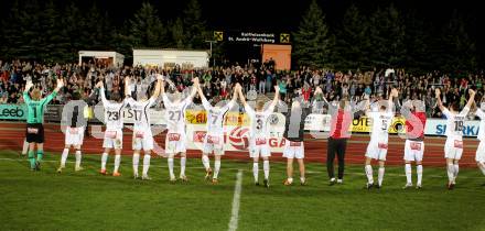 Fussball. Erste Liga.  WAC/St. Andrae gegen SCR Altach. JUbel WAC. Wolfsberg, 27.4.2012. 
Foto: Kuess

---
pressefotos, pressefotografie, kuess, qs, qspictures, sport, bild, bilder, bilddatenbank