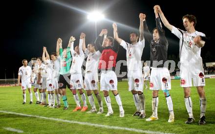 Fussball. Erste Liga.  WAC/St. Andrae gegen SCR Altach. Jubel WAC. Wolfsberg, 27.4.2012. 
Foto: Kuess

---
pressefotos, pressefotografie, kuess, qs, qspictures, sport, bild, bilder, bilddatenbank