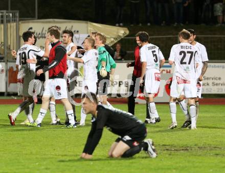 Fussball. Erste Liga.  WAC/St. Andrae gegen SCR Altach. Jubel WAC. Wolfsberg, 27.4.2012. 
Foto: Kuess

---
pressefotos, pressefotografie, kuess, qs, qspictures, sport, bild, bilder, bilddatenbank