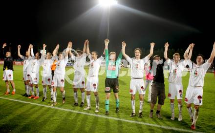 Fussball. Erste Liga.  WAC/St. Andrae gegen SCR Altach. Jubel WAC. Wolfsberg, 27.4.2012. 
Foto: Kuess

---
pressefotos, pressefotografie, kuess, qs, qspictures, sport, bild, bilder, bilddatenbank