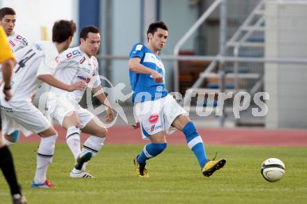 Fussball Regionalliga. VSV gegen Vorwaerts Steyr. Denis Curic, (VSV), Denis Rosca (Steyr). Villach, 28.4.2012.
Foto: Kuess
---
pressefotos, pressefotografie, kuess, qs, qspictures, sport, bild, bilder, bilddatenbank