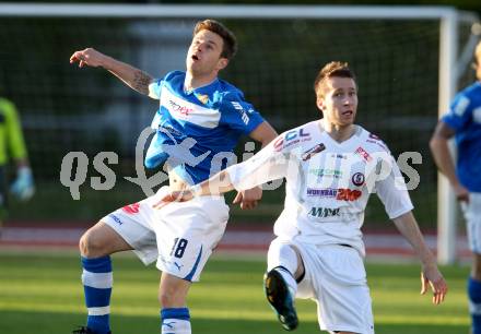 Fussball Regionalliga. VSV gegen Vorwaerts Steyr. Daniel Pirker, (VSV),  Jan Urban (Steyr). Villach, 28.4.2012.
Foto: Kuess
---
pressefotos, pressefotografie, kuess, qs, qspictures, sport, bild, bilder, bilddatenbank