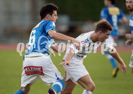 Fussball Regionalliga. VSV gegen Vorwaerts Steyr. Andreas Dlopst, (VSV), Daniel Kerschbaumer (Steyr). Villach, 28.4.2012.
Foto: Kuess
---
pressefotos, pressefotografie, kuess, qs, qspictures, sport, bild, bilder, bilddatenbank