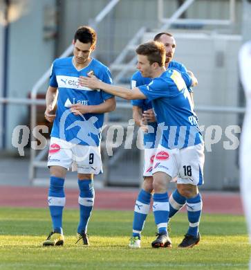 Fussball Regionalliga. VSV gegen Vorwaerts Steyr. Torjubel Denis Curic, Daniel Pirker (VSV). Villach, 28.4.2012.
Foto: Kuess
---
pressefotos, pressefotografie, kuess, qs, qspictures, sport, bild, bilder, bilddatenbank