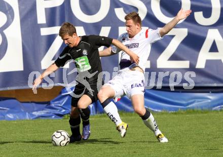 Fussball Regionalliga. SAK gegen Sturm Graz Amateure. Darijo Biscan, (SAK), Dean Maric (Sturm Graz). Klagenfurt, 4.5.2012.
Foto: Kuess
---
pressefotos, pressefotografie, kuess, qs, qspictures, sport, bild, bilder, bilddatenbank