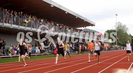 Leichtathletik. Eroeffnung Leopold Wagner Arena. Neue Leichtathletikanlage. 100 Meter Maenner. Klagenfurt, am 5.5.2012.
Foto: Kuess
---
pressefotos, pressefotografie, kuess, qs, qspictures, sport, bild, bilder, bilddatenbank