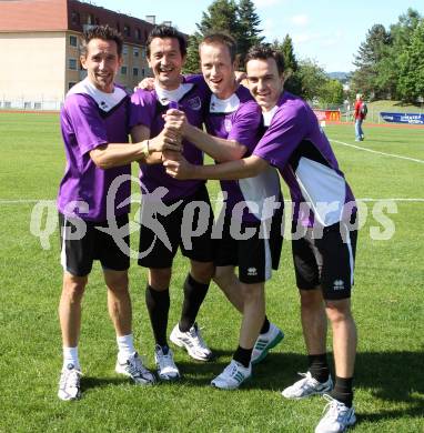 Leichtathletik. Eroeffnung Leopold Wagner Arena. Neue Leichtathletikanlage. Matthias Dollinger, Almedin Hota, Patrick Radinger, Alexander Percher. Klagenfurt, am 5.5.2012.
Foto: Kuess
---
pressefotos, pressefotografie, kuess, qs, qspictures, sport, bild, bilder, bilddatenbank