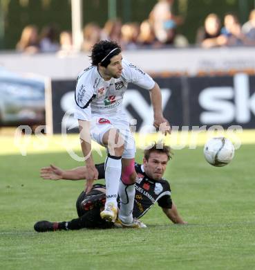 Fussball. Erste Liga.  WAC/St. Andrae gegen TSV Hartberg. Jacobo,  (WAC), Edmir Adilovic (Hartberg). Wolfsberg, 8.5.2012. 
Foto: Kuess

---
pressefotos, pressefotografie, kuess, qs, qspictures, sport, bild, bilder, bilddatenbank