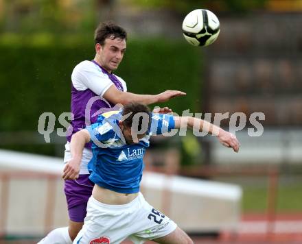 Fussball Regionalliga. VSV gegen SK Austria Klagenfurt. Patrick Striednig, (VSV), Alexander Percher (Austria Klagenfurt).  Villach, 11.5.2012
Foto: Kuess

---
pressefotos, pressefotografie, kuess, qs, qspictures, sport, bild, bilder, bilddatenbank