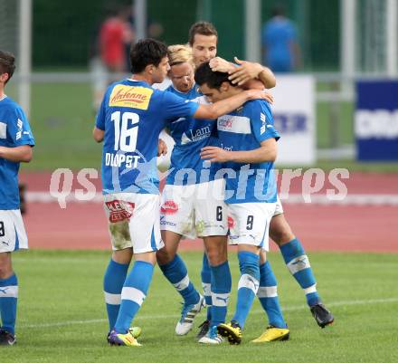 Fussball Regionalliga. VSV gegen SK Austria Klagenfurt. Torjubel VSV.  Villach, 11.5.2012
Foto: Kuess

---
pressefotos, pressefotografie, kuess, qs, qspictures, sport, bild, bilder, bilddatenbank