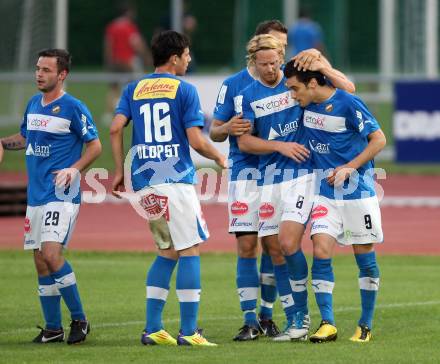 Fussball Regionalliga. VSV gegen SK Austria Klagenfurt. Torjubel VSV.  Villach, 11.5.2012
Foto: Kuess

---
pressefotos, pressefotografie, kuess, qs, qspictures, sport, bild, bilder, bilddatenbank