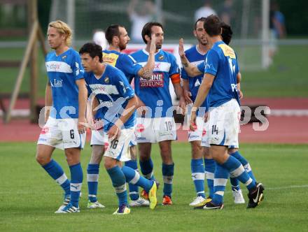 Fussball Regionalliga. VSV gegen SK Austria Klagenfurt. Torjubel VSV.  Villach, 11.5.2012
Foto: Kuess

---
pressefotos, pressefotografie, kuess, qs, qspictures, sport, bild, bilder, bilddatenbank