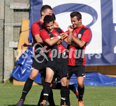 Fussball Regionalliga. SAK gegen LASK Amateure. Torjubel Marco Koller (LASK). Klagenfurt, 15.5.2012.
Foto: Kuess
---
pressefotos, pressefotografie, kuess, qs, qspictures, sport, bild, bilder, bilddatenbank