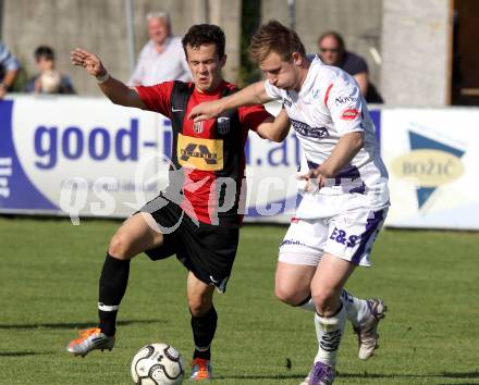 Fussball Regionalliga. SAK gegen LASK Amateure. Darijo Biscan,  (SAK), Marco Koller (LASK). Klagenfurt, 15.5.2012.
Foto: Kuess
---
pressefotos, pressefotografie, kuess, qs, qspictures, sport, bild, bilder, bilddatenbank