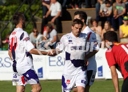 Fussball Regionalliga. SAK gegen LASK Amateure. Torjubel Grega Triplat, Goran Jolic (SAK). Klagenfurt, 15.5.2012.
Foto: Kuess
---
pressefotos, pressefotografie, kuess, qs, qspictures, sport, bild, bilder, bilddatenbank