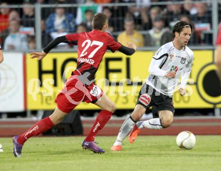 Fussball. Erste Liga.  WAC/St. Andrae gegen LASK Linz. Sandro Zakany,  (WAC), Ali Hamdemir (LASK). Wolfsberg, 18.5.2012. 
Foto: Kuess

---
pressefotos, pressefotografie, kuess, qs, qspictures, sport, bild, bilder, bilddatenbank