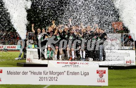 Fussball. Erste Liga.  WAC/St. Andrae gegen LASK Linz. Meisterfeier.  . Wolfsberg, 18.5.2012. 
Foto: Kuess

---
pressefotos, pressefotografie, kuess, qs, qspictures, sport, bild, bilder, bilddatenbank