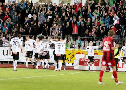 Fussball. Erste Liga.  WAC/St. Andrae gegen LASK Linz. Meisterfeier.  Torjubel WAC. Wolfsberg, 18.5.2012. 
Foto: Kuess

---
pressefotos, pressefotografie, kuess, qs, qspictures, sport, bild, bilder, bilddatenbank