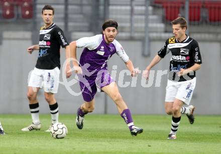 Fussball Regionalliga. SK Austria Klagenfurt gegen Allerheiligen. Alen Skoro, (Austria Klagenfurt), Marko Kocever  (Allerheiligen).  Klagenfurt, 24.5.2012
Foto: Kuess

---
pressefotos, pressefotografie, kuess, qs, qspictures, sport, bild, bilder, bilddatenbank