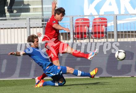 Fussball Laenderspiel. Woerthersee Stadion. Testspiel. Slowakei gegen Polen. Peter Pekarik,  (Slowakei), Sebastian Boenisch (Polen). Klagenfurt, 26.5.2012
Foto: Kuess

---
pressefotos, pressefotografie, kuess, qs, qspictures, sport, bild, bilder, bilddatenbank