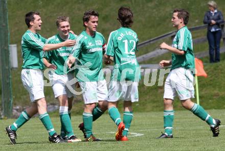 Fussball Unterliga Ost. DSG Sele Zell gegen St. Michael/Bleiburg. Torjubel (St. Michael). Zell, am 27.5.2012.
Foto: Kuess
---
pressefotos, pressefotografie, kuess, qs, qspictures, sport, bild, bilder, bilddatenbank