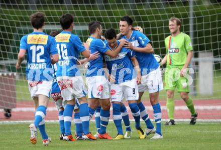 Fussball Regionalliga. VSV gegen Wels FC. Torjubel VSV. Villach, 1.6.2012.
Foto: Kuess
---
pressefotos, pressefotografie, kuess, qs, qspictures, sport, bild, bilder, bilddatenbank