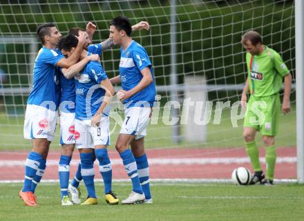 Fussball Regionalliga. VSV gegen Wels FC. Torjubel VSV. Villach, 1.6.2012.
Foto: Kuess
---
pressefotos, pressefotografie, kuess, qs, qspictures, sport, bild, bilder, bilddatenbank