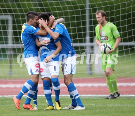 Fussball Regionalliga. VSV gegen Wels FC. Torjubel VSV. Villach, 1.6.2012.
Foto: Kuess
---
pressefotos, pressefotografie, kuess, qs, qspictures, sport, bild, bilder, bilddatenbank