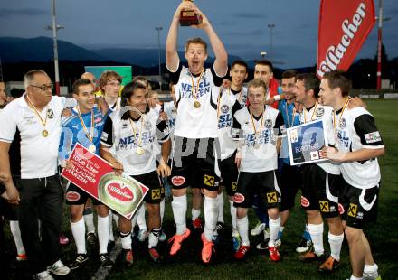 Fussball KFV Cup. Finale. SV Spittal gegen Kraig. Jubel Spittal. Spittal, 6.6.2012.
Foto: Kuess
---
pressefotos, pressefotografie, kuess, qs, qspictures, sport, bild, bilder, bilddatenbank