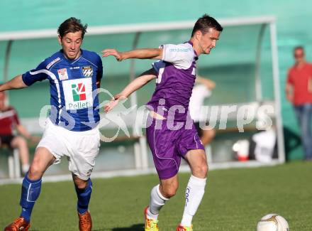 Fussball. Freundschaftsspiel. WAC/St. Andrae gegen SK Austria Klagenfurt. Christoph Cemernjak (WAC), Stefan Erkinger (Klagenfurt). Klagenfurt, 16.6.2012.
Foto: Kuess

---
pressefotos, pressefotografie, kuess, qs, qspictures, sport, bild, bilder, bilddatenbank
