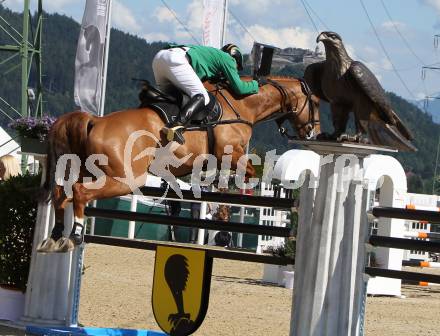 Springreiten. Staatsmeisterschaft Mannschaft. Dieter Koefler. Treffen, am 22.6.2012.
Foto: Kuess

---
pressefotos, pressefotografie, kuess, qs, qspictures, sport, bild, bilder, bilddatenbank