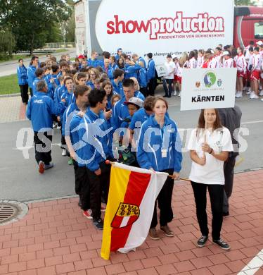 Alpe Adria Sommer Jugendsportspiele 25. - 28. Juni 2012. Burgenland - Steiermark. Eroeffnungsfeier.
Foto: Kuess
---
pressefotos, pressefotografie, kuess, qs, qspictures, sport, bild, bilder, bilddatenbank