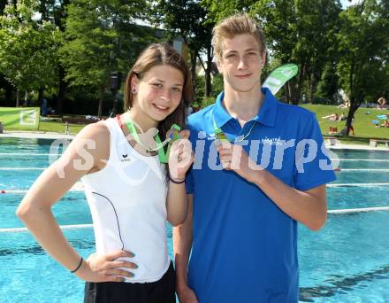 Alpe Adria Sommer Jugendsportspiele 25. - 28. Juni 2012. Burgenland - Steiermark. Schwimmen. Katharina Egger, Heiko Gigler.
Foto: Kuess
---
pressefotos, pressefotografie, kuess, qs, qspictures, sport, bild, bilder, bilddatenbank