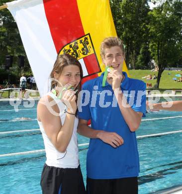 Alpe Adria Sommer Jugendsportspiele 25. - 28. Juni 2012. Burgenland - Steiermark. Schwimmen. Katharina Egger, Heiko Gigler.
Foto: Kuess
---
pressefotos, pressefotografie, kuess, qs, qspictures, sport, bild, bilder, bilddatenbank