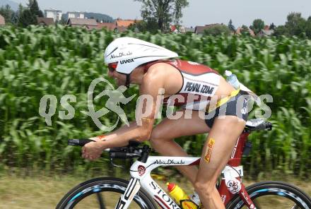 Ironman Austria. Schwimmen, Radfahren, Laufen. Faris Al-Sultan (GER). Klagenfurt, 1.7.2012
Foto: Kuess

---
pressefotos, pressefotografie, kuess, qs, qspictures, sport, bild, bilder, bilddatenbank