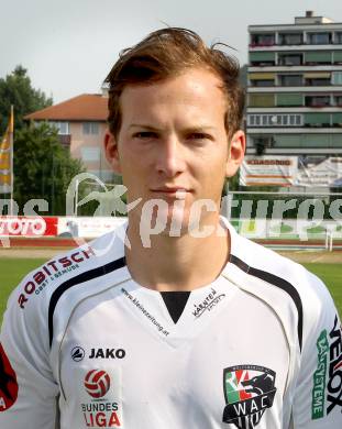 Fussball. Bundesliga. WAC. Mannschaftsfototermin. Portraits. Mario Kroepfl. Wolfsberg, 2.7.2012.
Foto: Kuess
---
pressefotos, pressefotografie, kuess, qs, qspictures, sport, bild, bilder, bilddatenbank